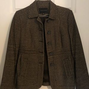 Banana Republic Black and Brown Blazer Jacket